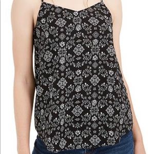 Pink Rose Junior Tile Print Cami